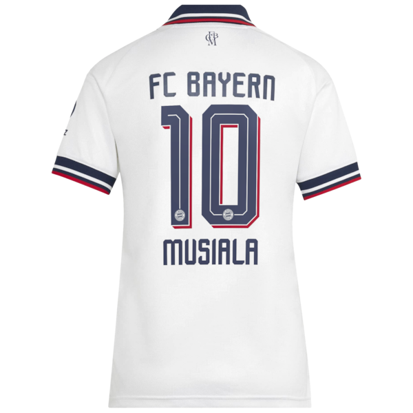 Jamal Musiala Bayern Munich Official-Adidas Women's 2026/27 Away Replica Jersey - White