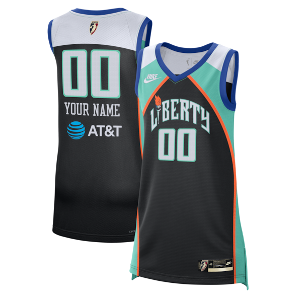 Official-nike New York Liberty Victory Custom Jersey Black
