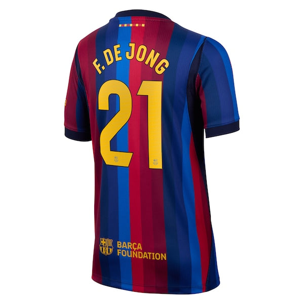 Official-nike Frenkie De Jong Barcelona 2026/27 Home Stadium Replica Jersey Red