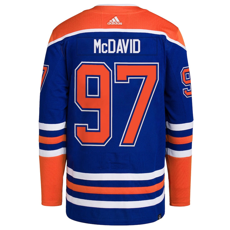 Connor McDavid Edmonton Oilers adidas 2024 Stanley Cup Final Home Primegreen Authentic Player Jersey – Royal