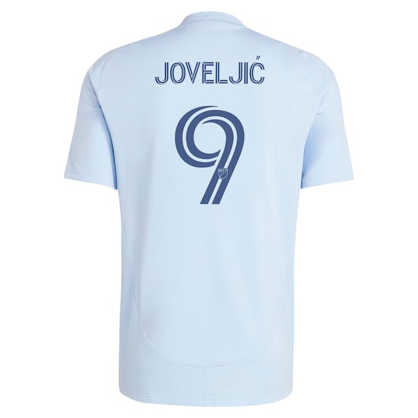 Official-Adidas Dejan Joveljic Sporting Kansas City 2025 One KC Replica Player Jersey Light Blue