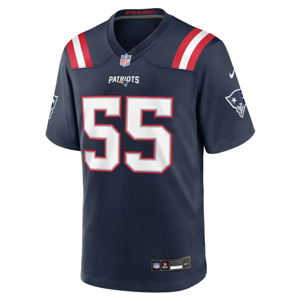 Jared Wilson New England Patriots Official-Nike Team Game Jersey - Navy