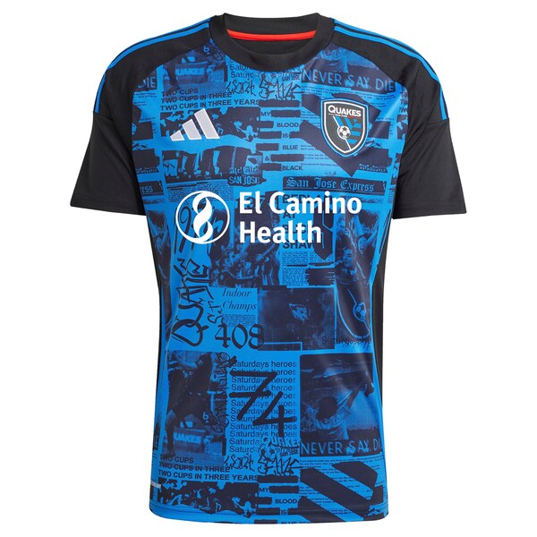 Official-Adidas San Jose Earthquakes 2025 Headliner Replica Custom Jersey Black