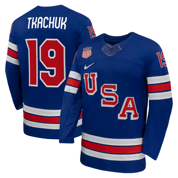 Teams Fans Shop Matthew Tkachuk Nike US Hockey 2026 Home Replica Jersey