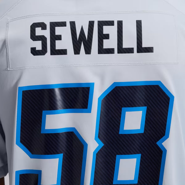 Penei Sewell Detroit Lions Official-Nike 2026 Rivalries Collection Game Jersey - Silver
