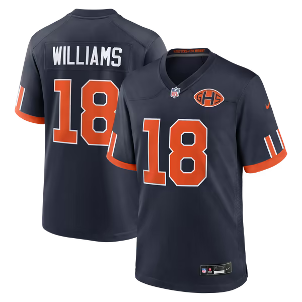 Caleb Williams Chicago Bears Official-Nike 2026 Rivalries Collection Game Jersey - Navy