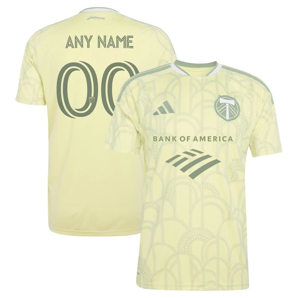 Official-Adidas David Da Costa Portland Timbers 2026 Civic Stadium Kit Replica Jersey Yellow