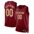 Teams Fans Shop Unisex Nike Cleveland Cavaliers Icon Swingman Custom Jersey Burgundy