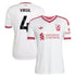 Virgil van Dijk Liverpool Official-Adidas 2026/27 Away Replica Jersey - White
