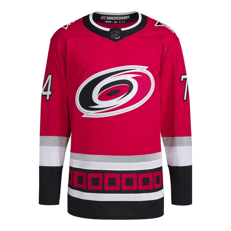 Jaccob Slavin Carolina Hurricanes adidas  Primegreen Authentic Pro Player Jersey - Red