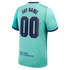 Barcelona Official-Nike 2026/27 Third Stadium Replica Custom Jersey - Turquoise