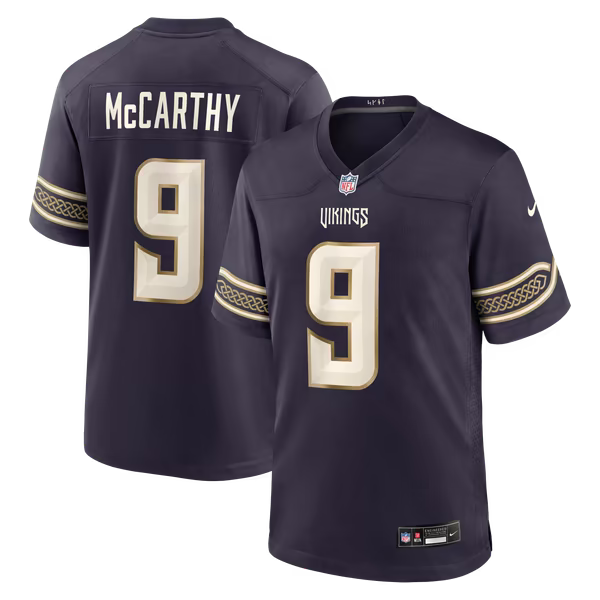 J.J McCarthy Minnesota Vikings Official-Nike 2026 Rivalries Collection Game Jersey - Purple