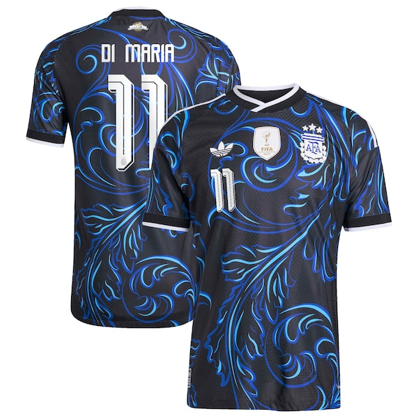 Official-Adidas Angel Di Maria Argentina National Team 2026 Away Authentic Jersey Black