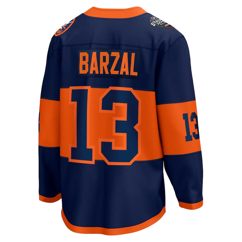 Mathew Barzal New York Islanders Fanatics Branded 2024 NHL Stadium Series Breakaway Player Jersey – Navy