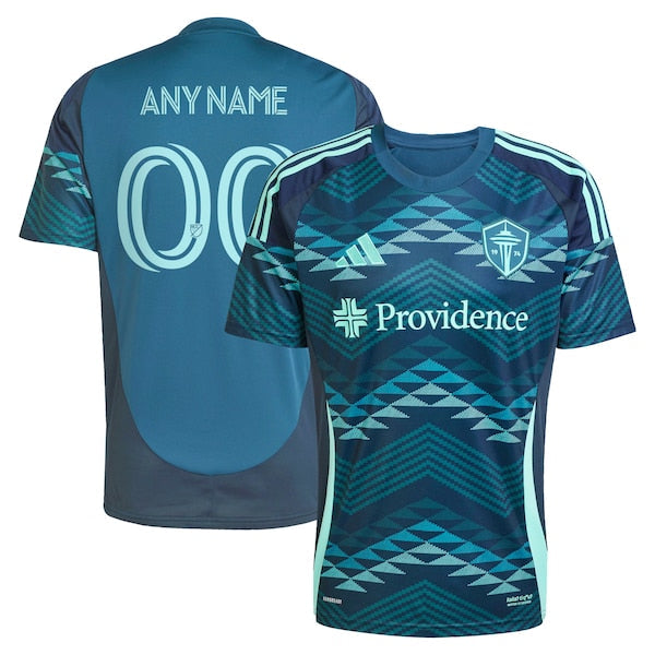 Official-Adidas Seattle Sounders FC 2025 The Salish Sea Kit Replica Custom Jersey Blue