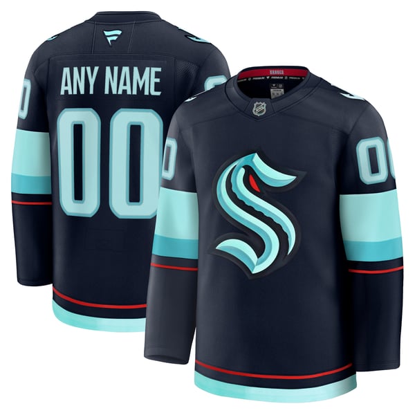 Teams Fans Shop Seattle Kraken Fanatics Home Premium Custom Jersey