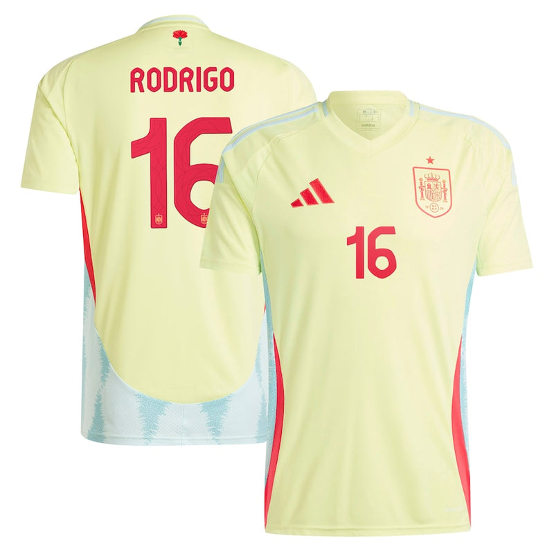 Rodrigo Spain National Team adidas 2024 Away Authentic Jersey - Yellow