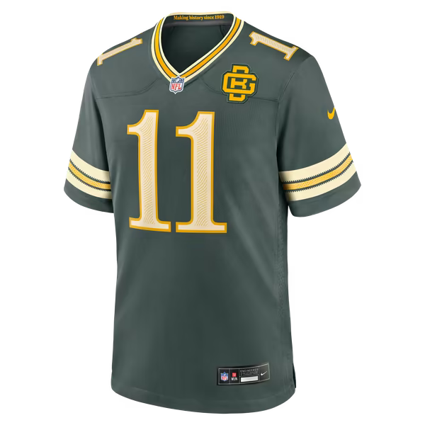 Jayden Reed Green Bay Packers Official-Nike 2026 Rivalries Collection Game Jersey - Green