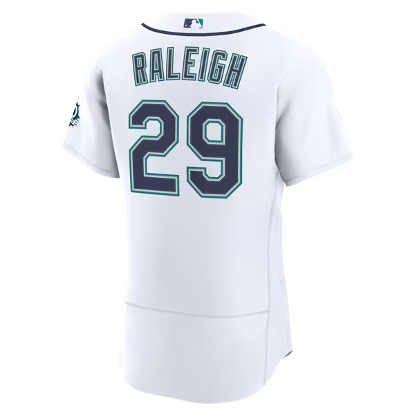 Cal Raleigh Seattle Mariners Official-Nike Home 50th Season Authentic Jersey - White