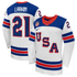 Teams Fans Shop Dylan Larkin Nike US Hockey 2026 Away Replica Jersey - White