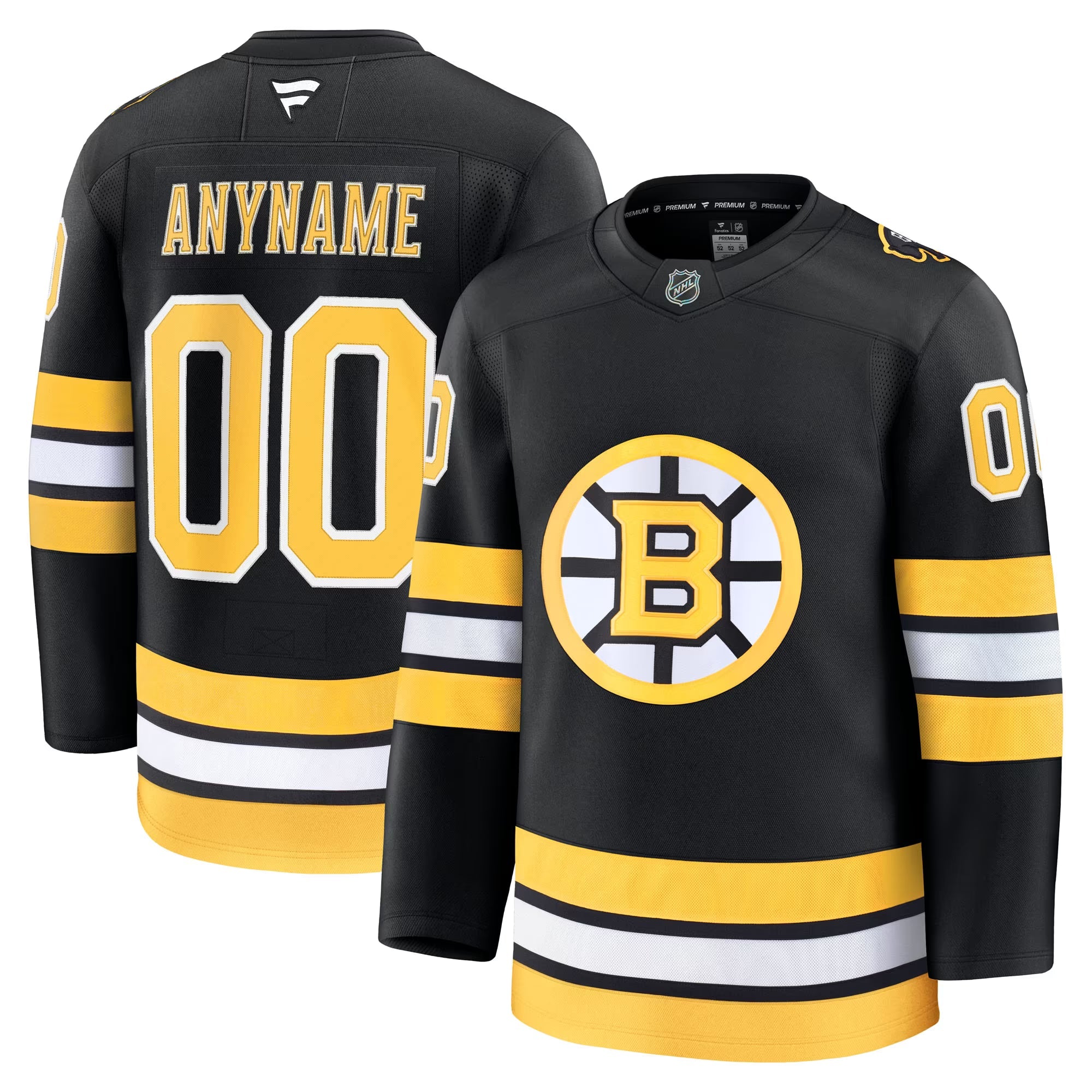 Teams Fans Shop Boston Bruins Fanatics Home Premium Custom Jersey Black