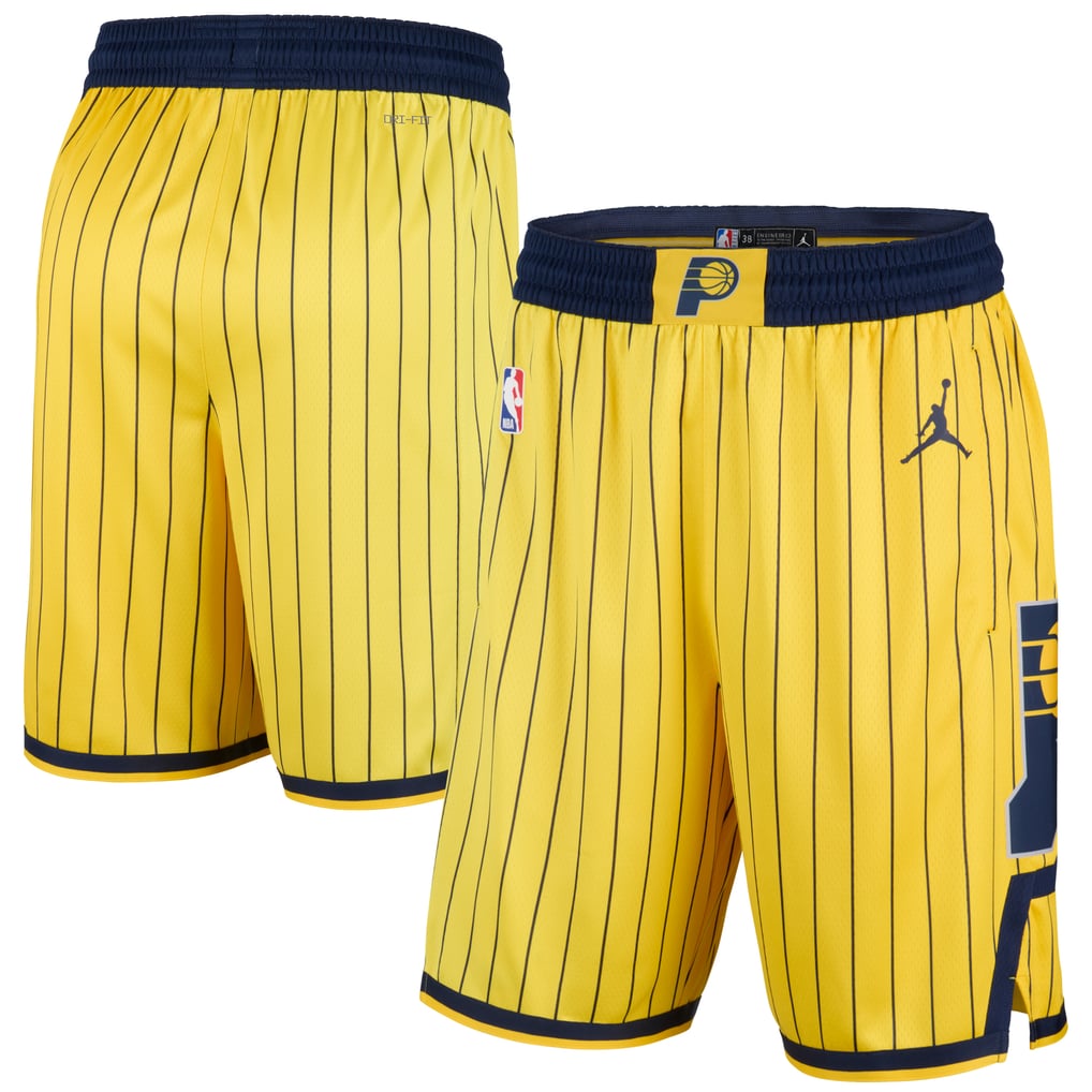 Teams Fans Shop Indiana Pacers Jordan Statement Swingman Shorts - Gold
