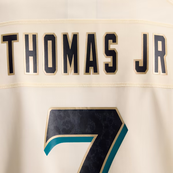 Brian Thomas Jr. Jacksonville Jaguars Official-Nike 2026 Rivalries Collection Game Jersey - Natural