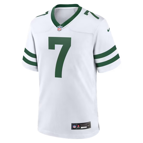 Geno Smith New York Jets Official-Nike Game Jersey - Legacy White