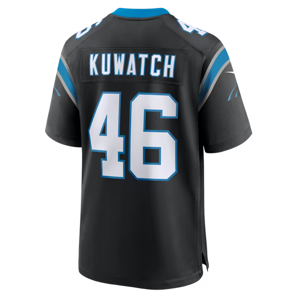 Jackson Kuwatch Carolina Panthers Official-Nike Team Game Jersey - Black