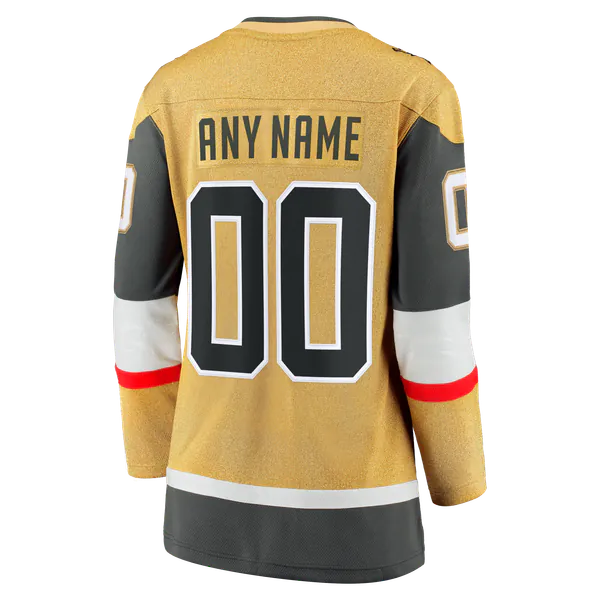 Teams Fans Shop Fanatics Women's Vegas Golden Knights 2026 Stanley Cup Final Breakaway Custom Jersey - Gold