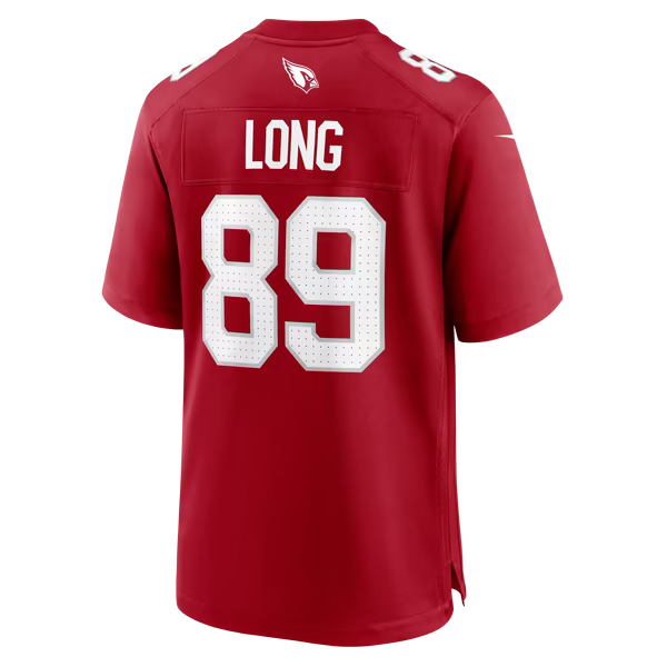 Hunter Long Arizona Cardinals Official-Nike Team Game Jersey - Cardinal