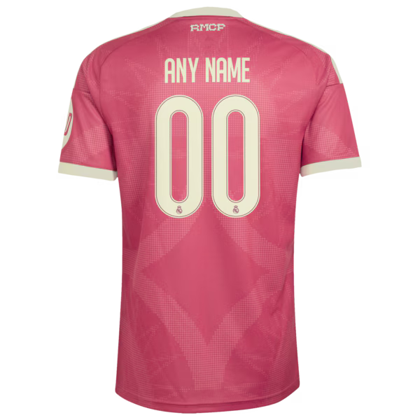 Real Madrid Official-Adidas 2026/27 Third Replica Custom Jersey - Pink