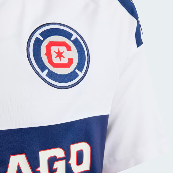 Chicago Fire Official-Adidas Youth 2026 Archive Replica Jersey - White