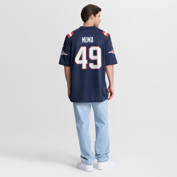 Chad Muma New England Patriots Official-Nike Team Game Jersey - Navy