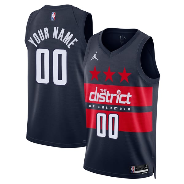 Teams Fans Shop Unisex Washington Wizards Jordan Brand Custom Swingman Jersey Navy