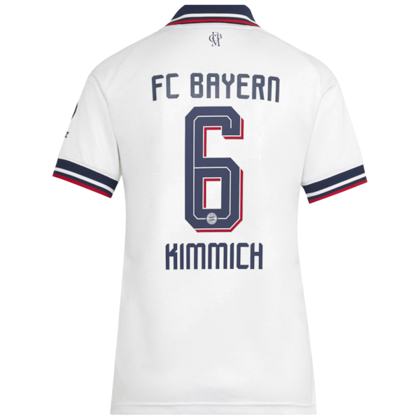 Joshua Kimmich Bayern Munich Official-Adidas Women's 2026/27 Away Replica Jersey - White