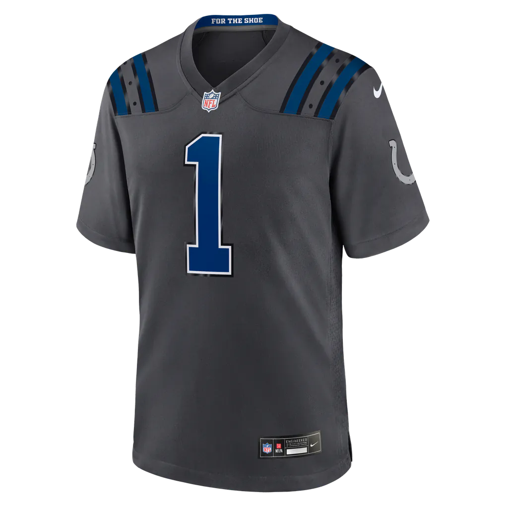 Ahmad Sauce Gardner Indianapolis Colts Official-Nike 2026 Rivalries Collection Game Jersey - Anthracite