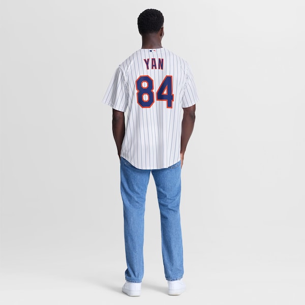 Jefry Yan New York Mets Official-Nike Home Replica Jersey - White