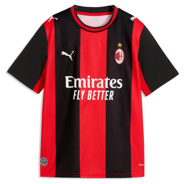Official-Puma Christian Pulisic AC Milan 2026/27 Home Replica Jersey Black/Red