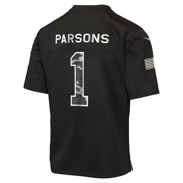 Micah Parsons Green Bay Packers Official-Nike Youth 2026 Salute to Service Game Jersey - Black