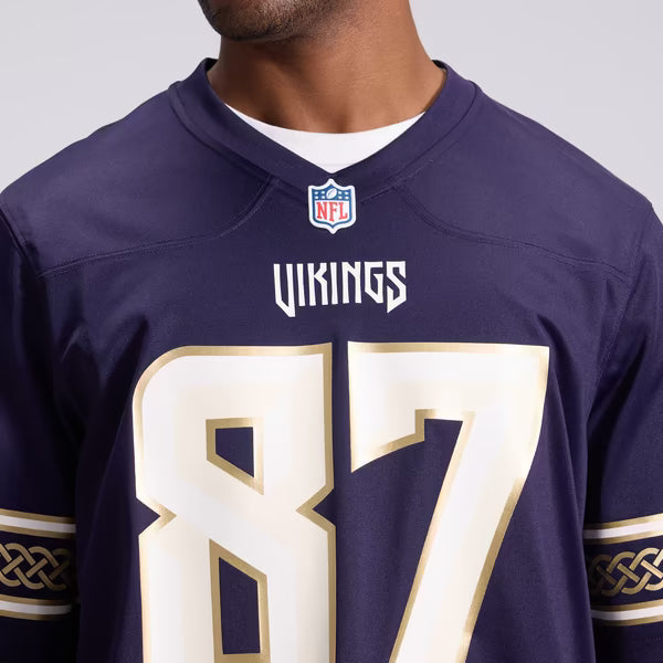 T.J. Hockenson Minnesota Vikings Official-Nike 2026 Rivalries Collection Game Jersey - Purple