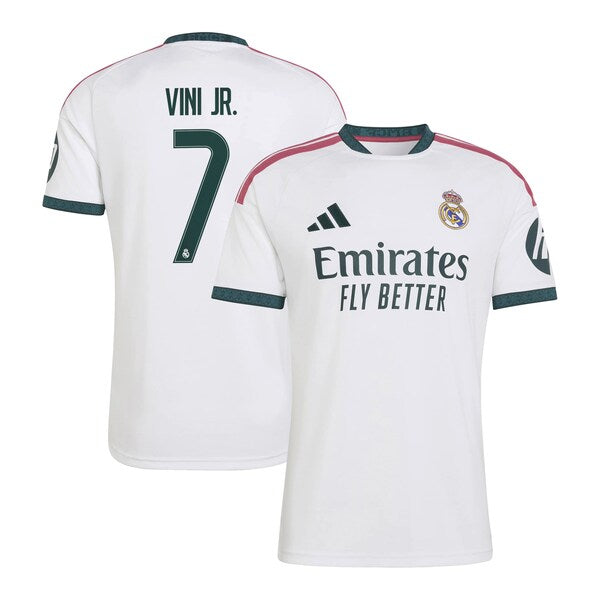 Vini Jr. Real Madrid Official-Adidas 2026/27 Home Replica Jersey - White