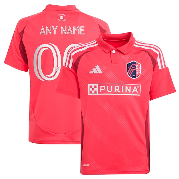 Official-Adidas St. Louis CITY SC Youth 2025 Forever CITY Red Replica Custom Jersey