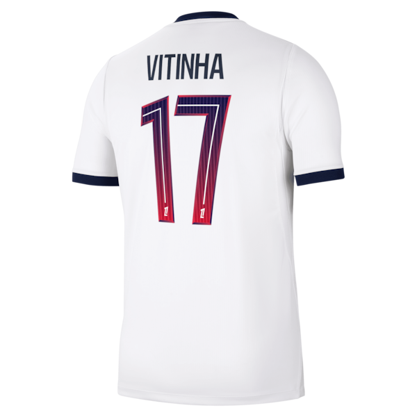Official-nike Vitinha Paris Saint-Germain 2026/27 Away Stadium Replica Jersey White
