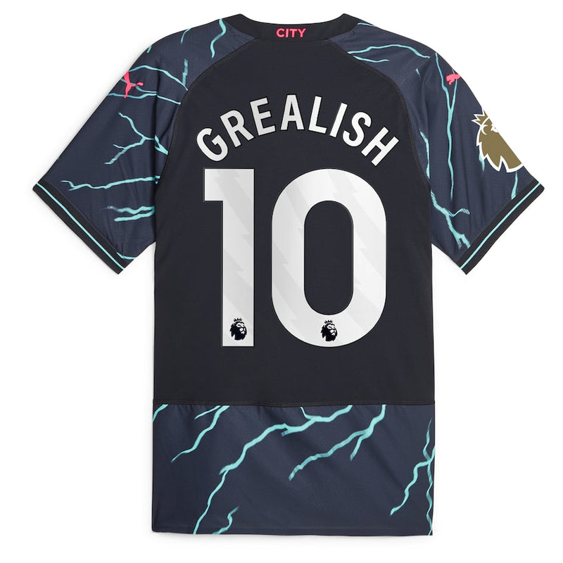 Jack Grealish Manchester City Puma 2023/24 Third Player Jersey - Navy