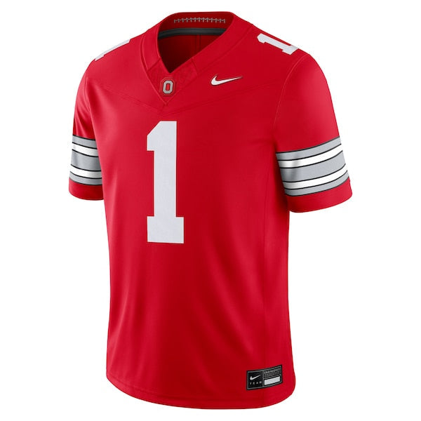 #1 Ohio State Buckeyes Official-Nike Home Vapor F.U.S.E. Limited Football Jersey - Scarlet
