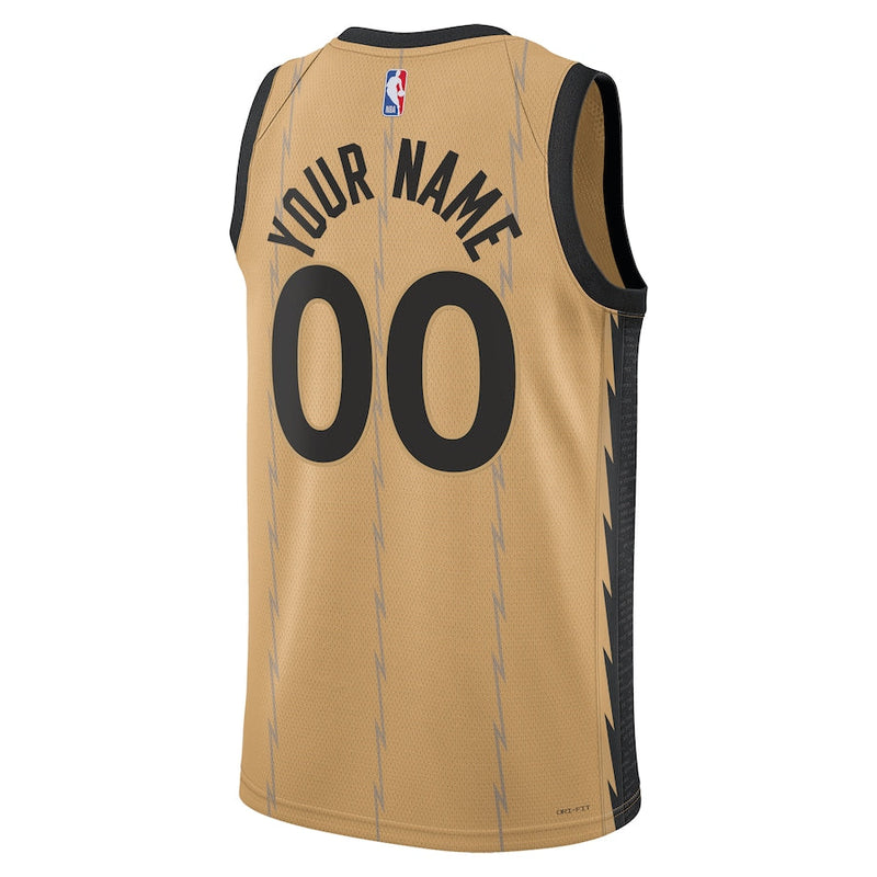 Toronto Raptors Nike Unisex 2023/24 Custom Swingman Jersey - Gold - City Edition