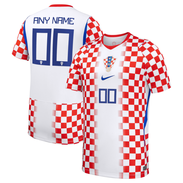 Official-nike Croatia National Team 2026 Home Stadium Replica Custom Jersey White
