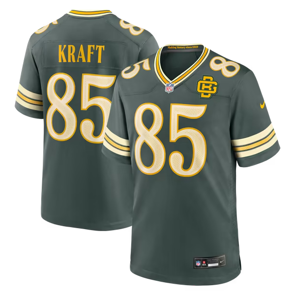 Tucker Kraft Green Bay Packers Official-Nike 2026 Rivalries Collection Game Jersey - Green