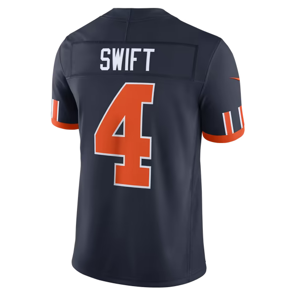 D'Andre Swift Chicago Bears Official-Nike 2026 Rivalries Collection Stitched Limited Jersey - Navy